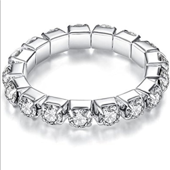 Crystal Stretchy Toe Ring NEW - Picture 2 of 4